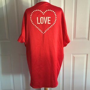 Victoria's Secret Red Satin Love Robe